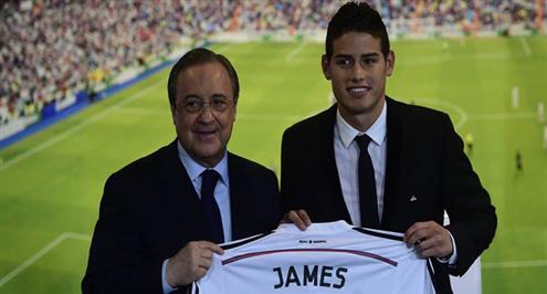 قميص «رودريجيز» ينعش خزينة الريال بـ345 ألف يورو في ثلاثة أيام